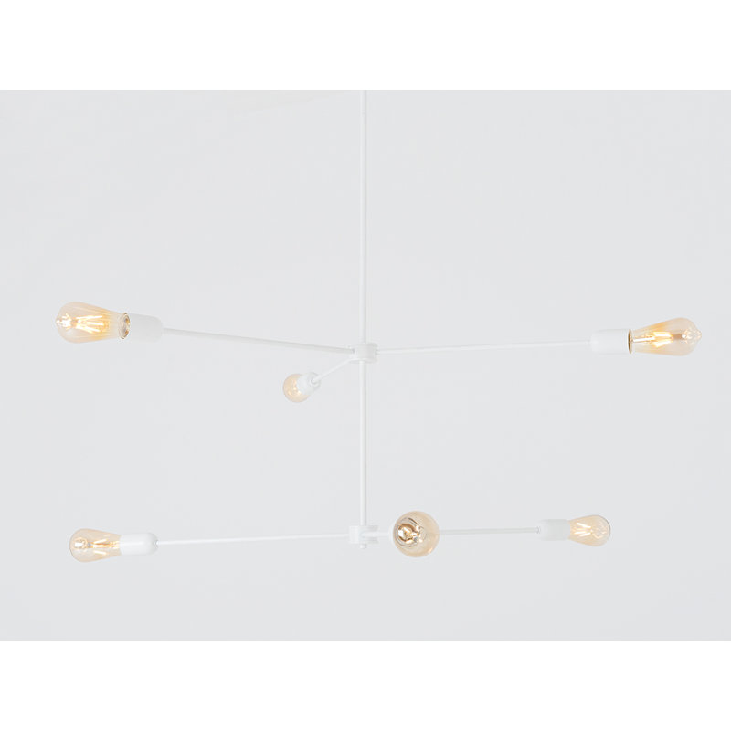 Triso 6 - Light Unique/Statement Pendant, White