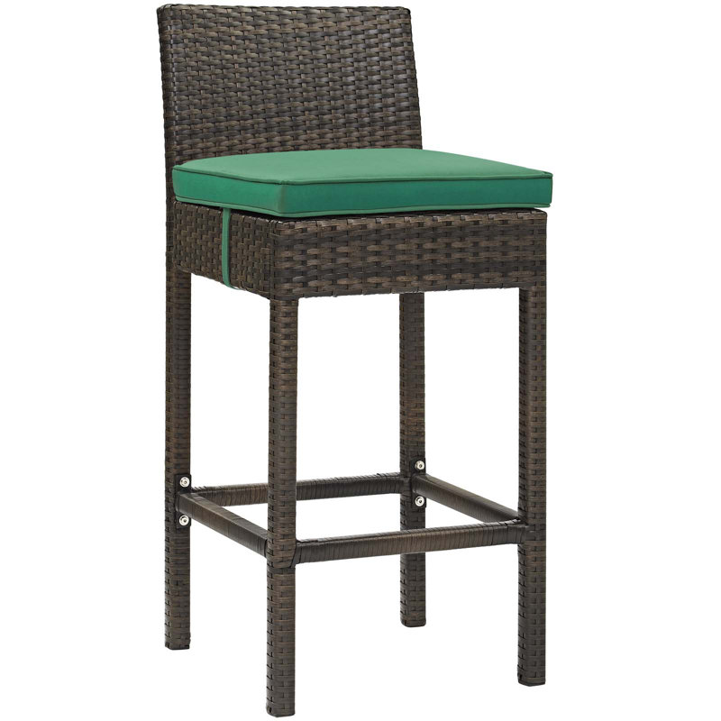 Tabouret de bar Havenside Home Bocabec, Vert, Brun