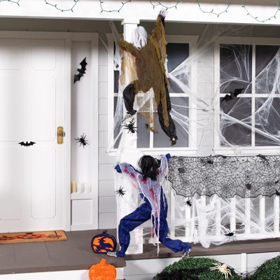 2-Piece 47" Climbing Zombie Halloween Wall Decorations