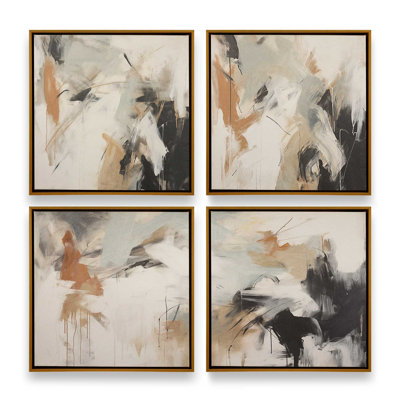 Chaotic Crescendo Set of 4 Canvas Prints in a Frame