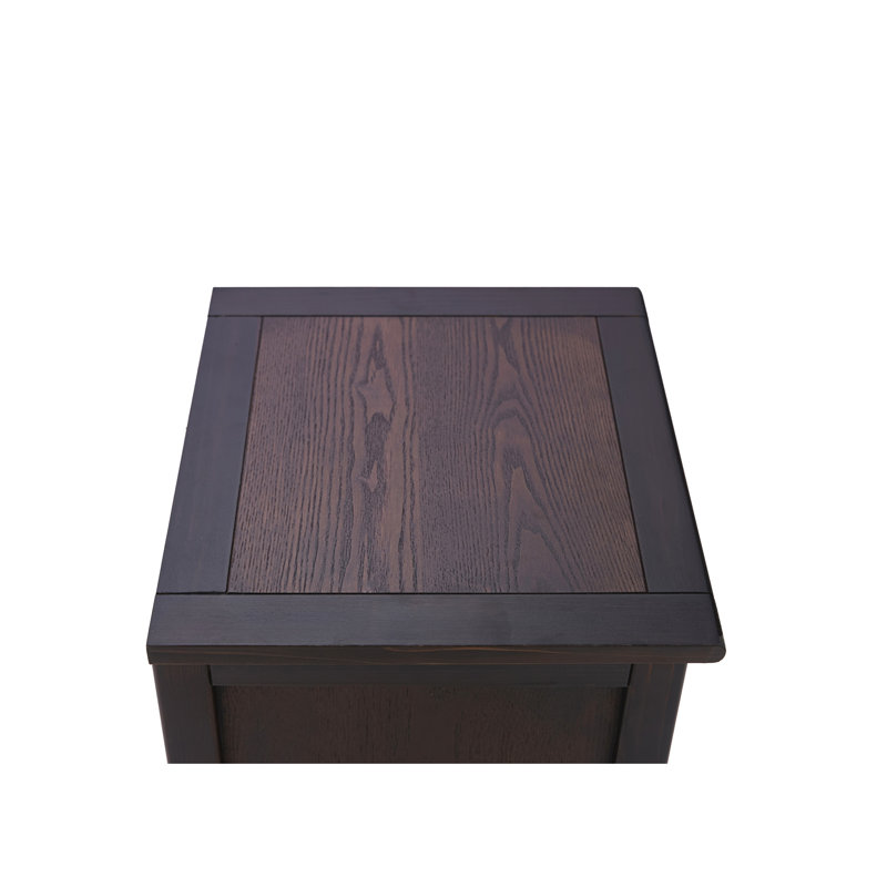 Dibble 45cm W Bedside Table, Brown