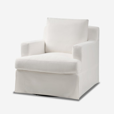 Isadoro 33“ Wide Upholstered Swivel Accent Chair by Birch Lane