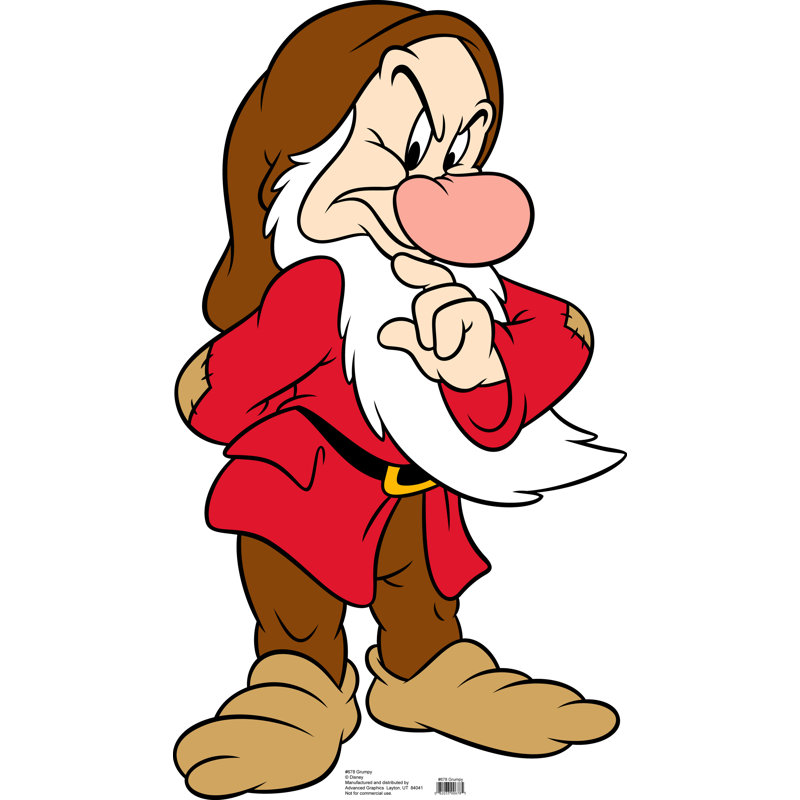 Grumpy Life-Size Cardboard Stand-Up from Snow White