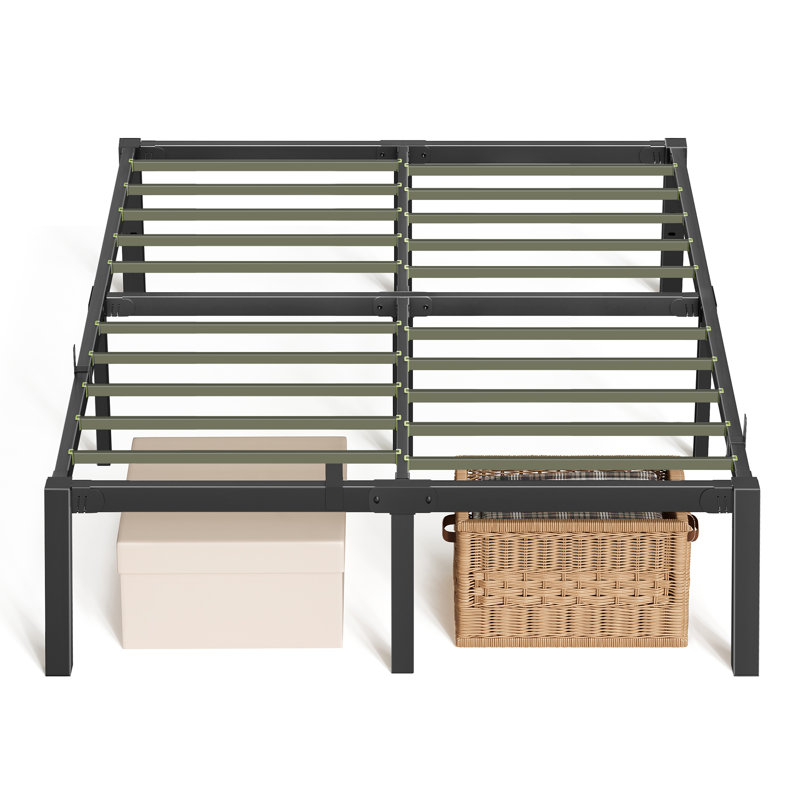 16" Heavy-Duty Platform Bed Frame Quick Assembly, 1500 lb Weight Capacity, No Box Spring Needed, Full