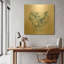 «Baby Elephant» par Katrina Pete, art mural en métal doré, 36 po x 36 po-1349597787