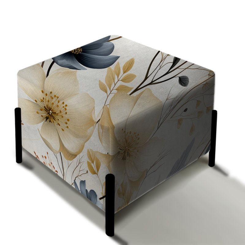 Ethereal Botanic - Plants Square Ottoman