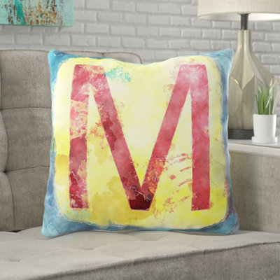 Coussin décoratif alphabet Hoboken