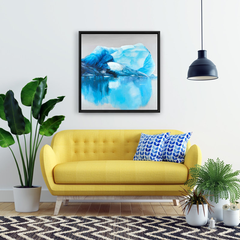 «Icebergs» de l'Islande, reproduction sur toile