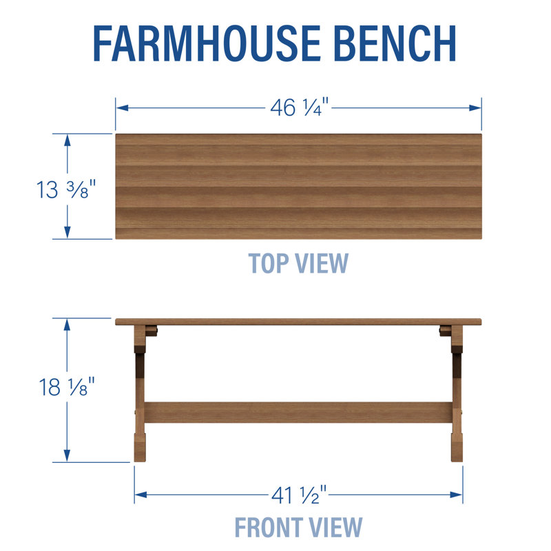Banc de pique-nique en bois Backyard Discovery Farmhouse