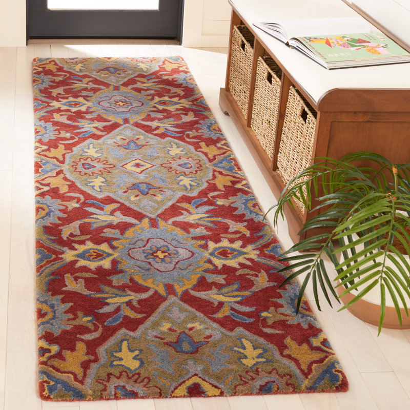 Lyliana Hand Tufted Wool Floral Rug, Runner 2'3" x 8'