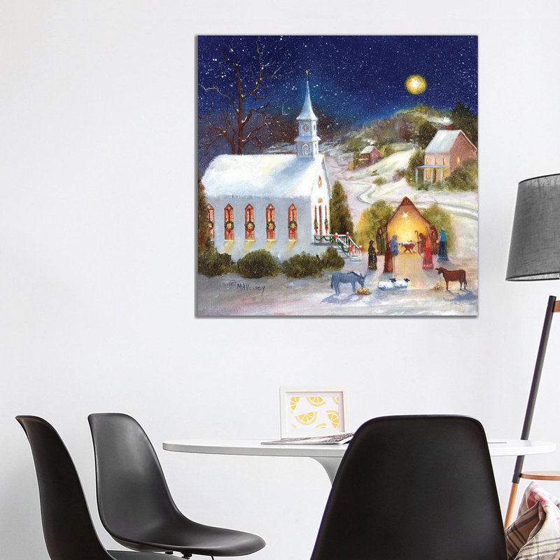 Holy Night 1 Piece Wall Art on Canvas, 93.98 cm H x 93.98 cm W x 3.175 cm D, Does Not Apply