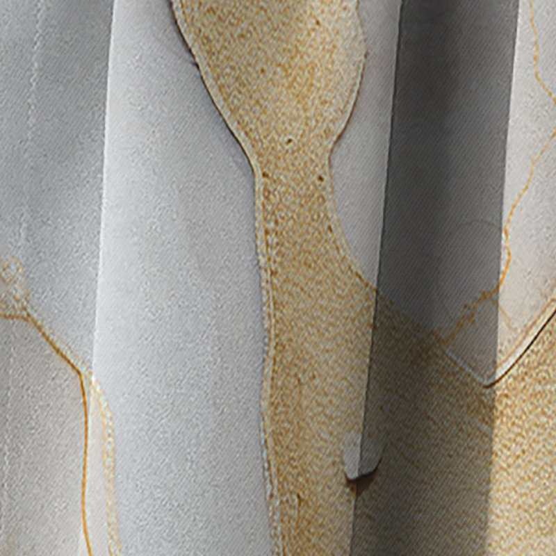 Melara - Stone Geode Curtain - Blackout Curtain - 1 Panels, 52" W x 120" L