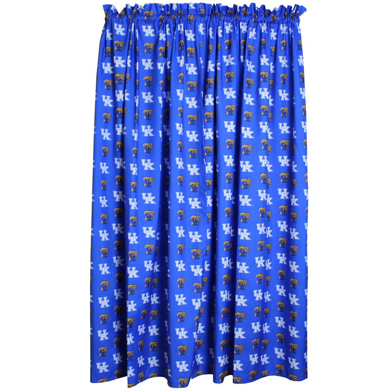 NCAA Semi Sheer Curtain Pair, 42" W x 63" L