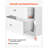 7 Drawer Dresser, Wooden Chest of Drawers with Sliding with Anti-tip Device, Modern Minimalist Dresser Chest, Closet Storage Organizer for Living Room, Hallway, Bedroom, Entryway, White