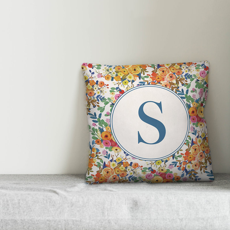 Housse et insert de coussin carré Wildflower, S