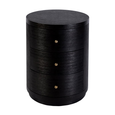 Celine 3-Drawer Acacia Nightstand