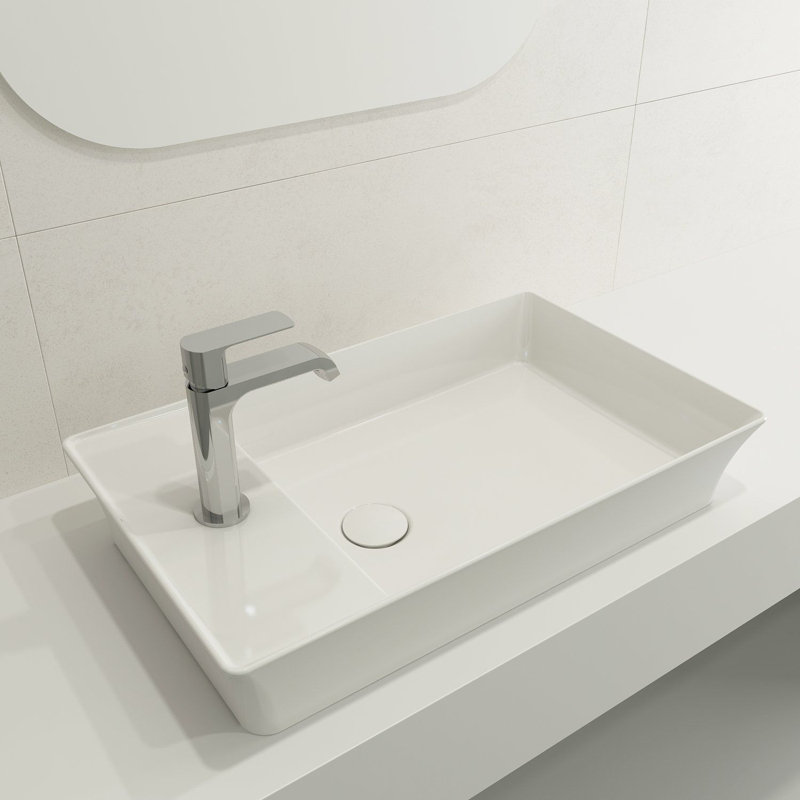 Sottile 23.5'' L Bathroom Sink, White