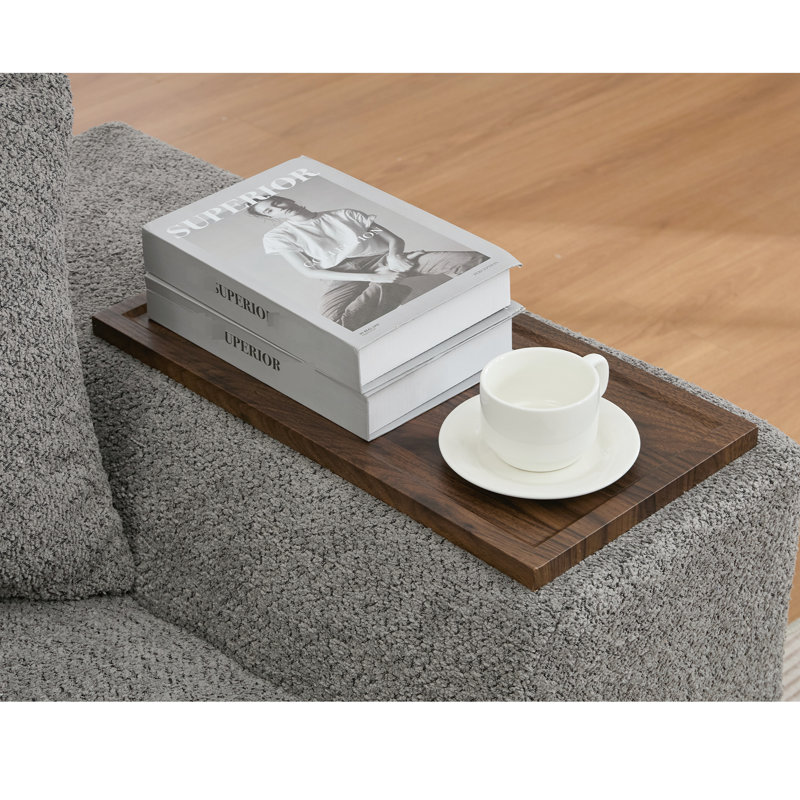 Boucle Cloud pour la maison, 3 places et 2 avec table de bout, sièges confortables gris foncé, salon rembourré de confort luxueux
