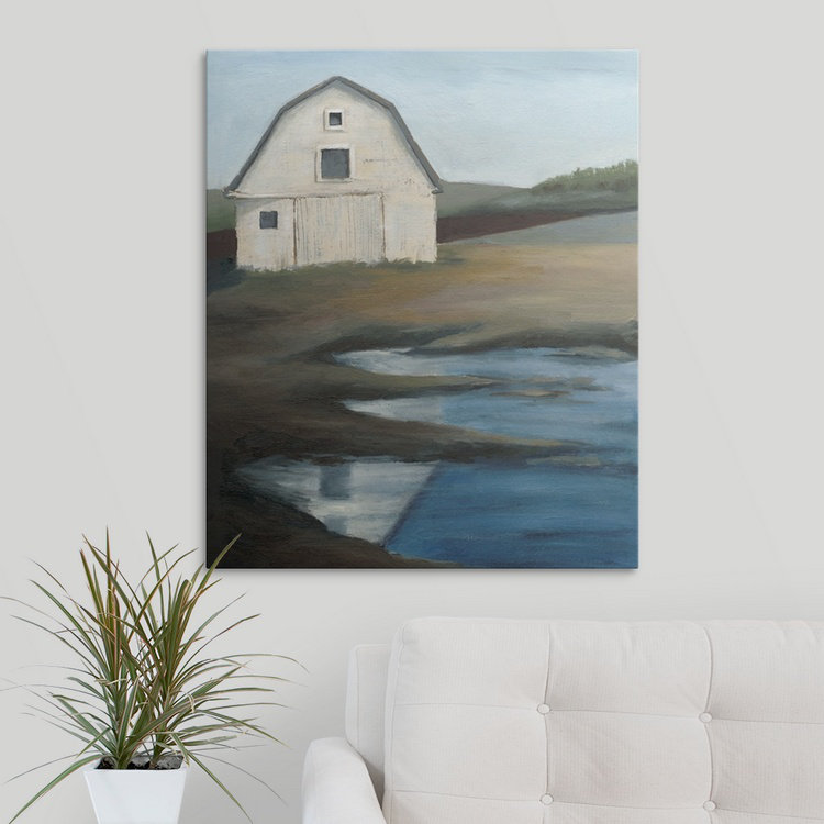 « farmstead i », reproduction d’art, H 30 po x l 25 po x P 1,5 po, Toile