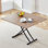 Table convertible de 43,3 po avec table pliante et base X-Lift réglable