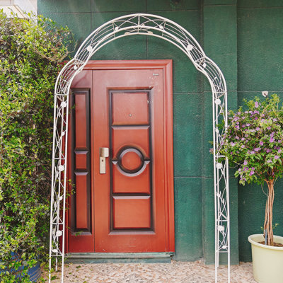 Arche de jardin polyvalente en métal pour diverses occasions et support pour plantes