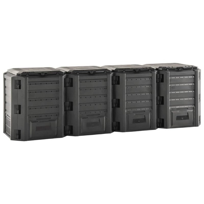 Plastic Stationary Composter, 83cm H x 261cm W x 72cm D