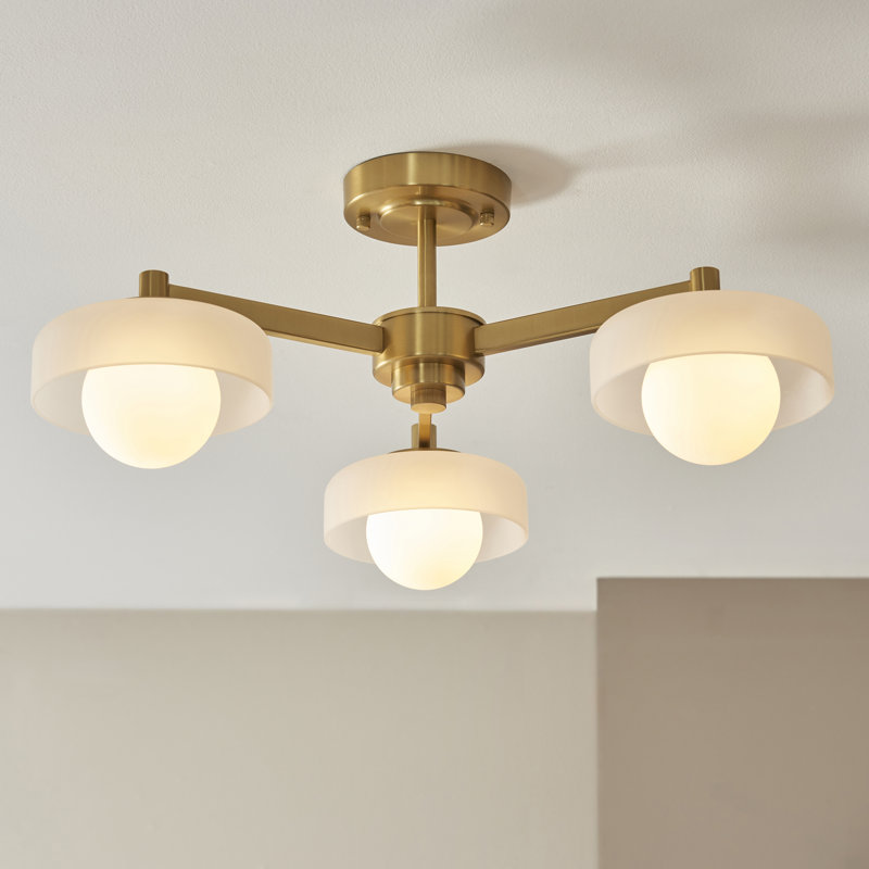 Bossca 3-Light Semi Flush Mount