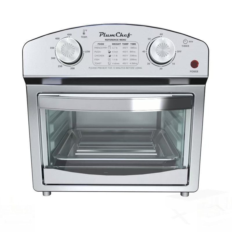 7-In-1 Convection Toaster Oven With 5 Pre-Set Menus For Roasting, Baking, Grilling, Broiling, Toasting, Dehydrating, And Defrosting