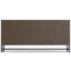 Bibliothèque basse moderne en bois massif H 30 "avec structure large et base en métal Banting