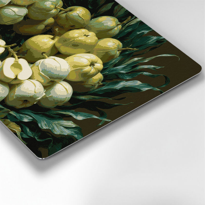 Art mural en métal Fruit vert Sapote, H 11 po x l 14 po