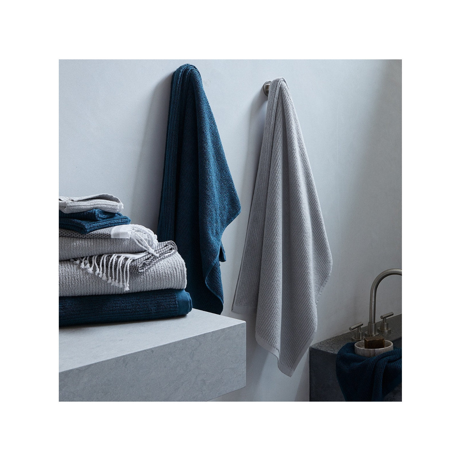 Temescal Organic 100% Organic Cotton Bath Mat, Seal