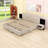 Platform Bed with LED Headboard and Built-in Nightstands-344447586-344447596