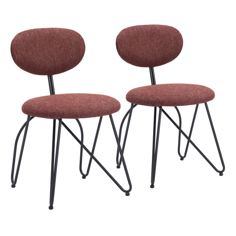 Novi 18.5'' H Upholstered Side Chair, Brown