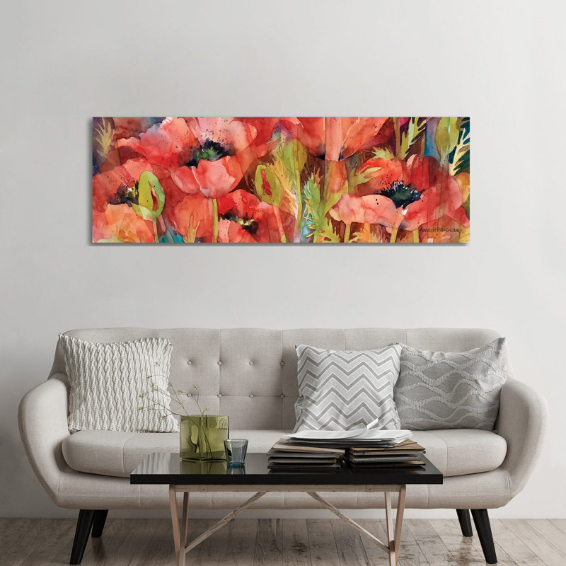 Petals On Parade by Annelein Beukenkamp - Wrapped Canvas Panoramic Painting, 182.88 cm H x 60.96 cm W