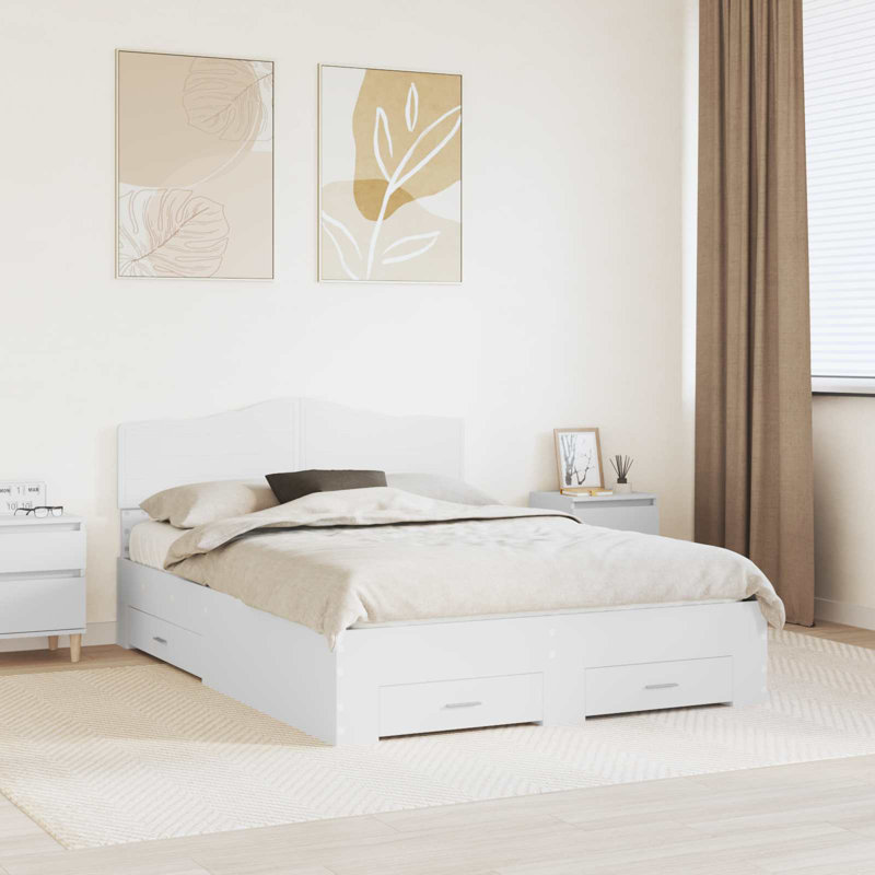 Bed, European Double (140 x 200 cm), White