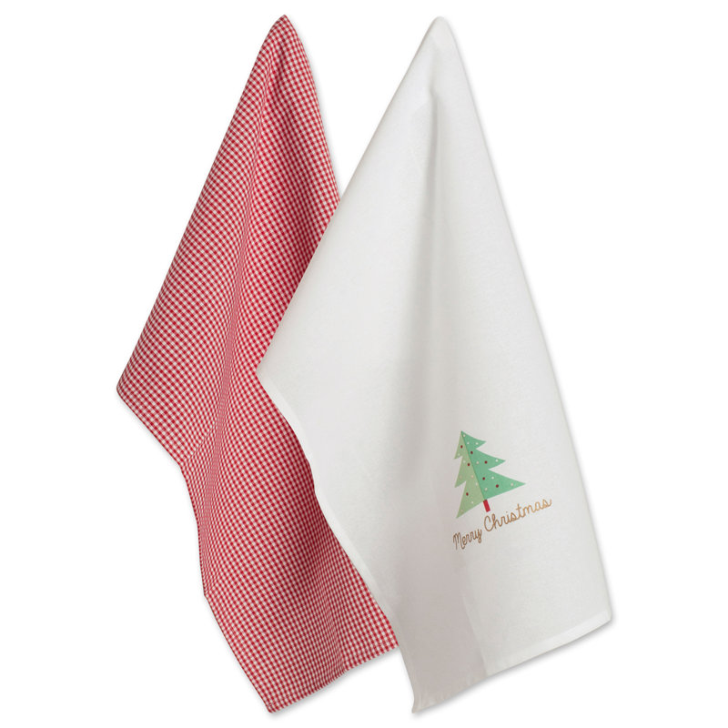 Cotton Plaid Jacquard Dish Cloth Kitchen Towel