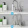 2-handle Bathroom Faucet with Drain Assembly
