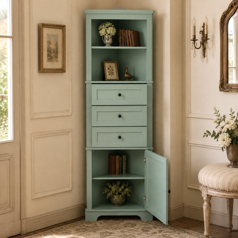 Armoire à linge autoportante, Vert