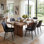 Chaise d'appoint moderne en similicuir avec pieds en métal