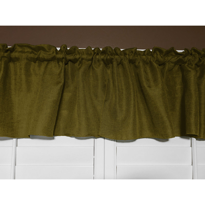 Cantonnière sur mesure l 58 po, L 58 po x L 18 po, Olive
