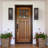22''H Iron Seeded Glass Outdoor Wall Light With Dusk To Dawn-730227313-726570652