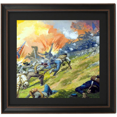 The Battle Of Gettysburg By Severino Baraldi