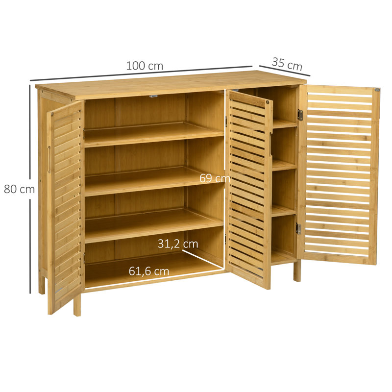 24 Pair Shoe Storage Cabinet