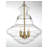 Burtt 3 - Light Single Schoolhouse Pendant in Natural Brass-1578815054
