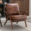 Fauteuil en similicuir avec structure en bois massif Joichiro -1859959337-1813991968