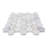 12" x 12" Oriental White Honed Marble Honeycomb Mosaic Wall & Floor Tile-49709761