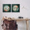  «Disco Balls with Vivid Hues», ensemble de 2 toiles murales par Grace Popp