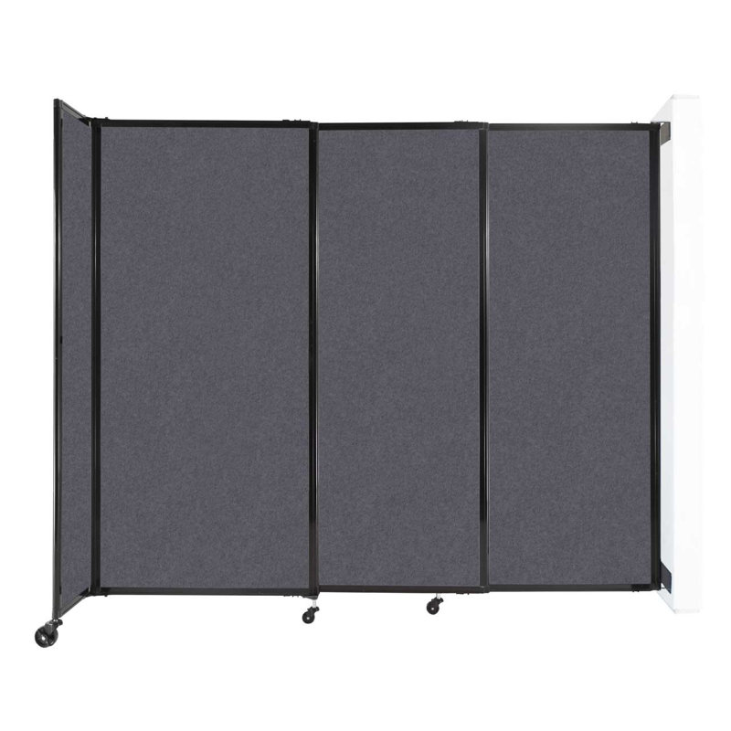 Cloison portative Soundsorb, H 72 po x l 86 po x P 26 po, Gris foncé