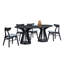 Ensemble de table de salle à manger moderne de 7 pièces, table en bois et chaises de salon, grande table ovale de cuisine-1809991817-1809991816