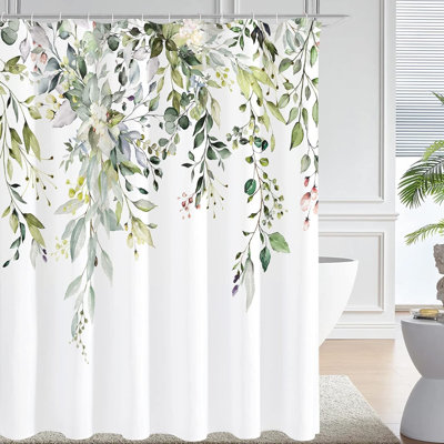 Ensemble de rideau de douche Eucalyptus